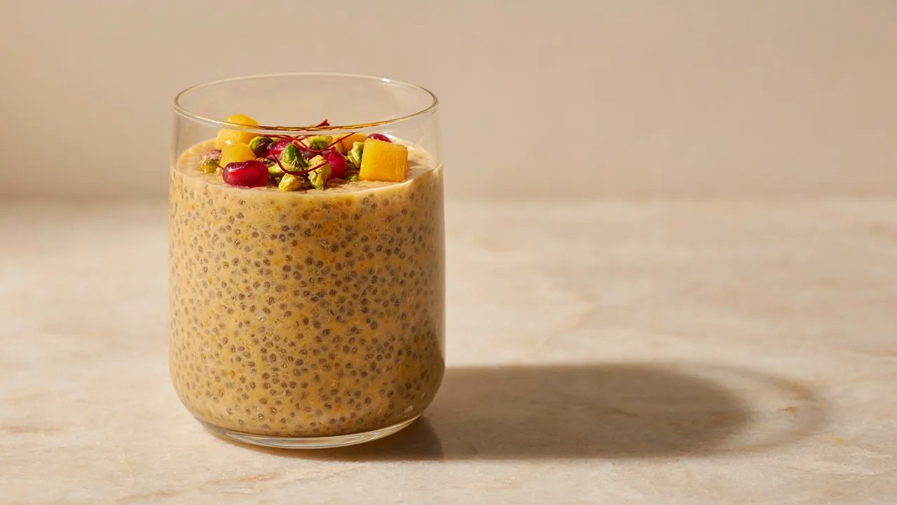 Saffron Chia Pudding Recipe