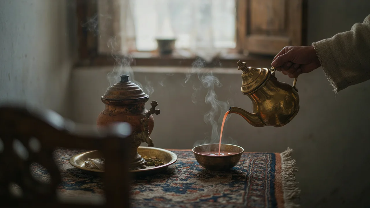 Kashmiri Noon Chai (Pink Salt Tea) Recipe