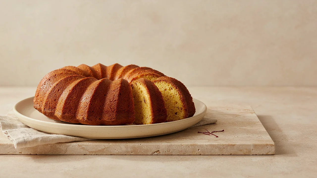 Saffron Cake Recipe (Saffron Bundt Cake)