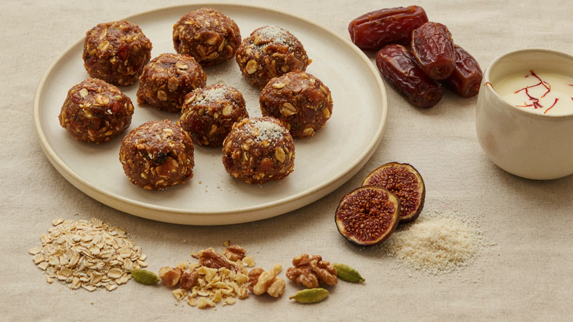 Saffron & Date-Fig Energy Bites for Pregnancy