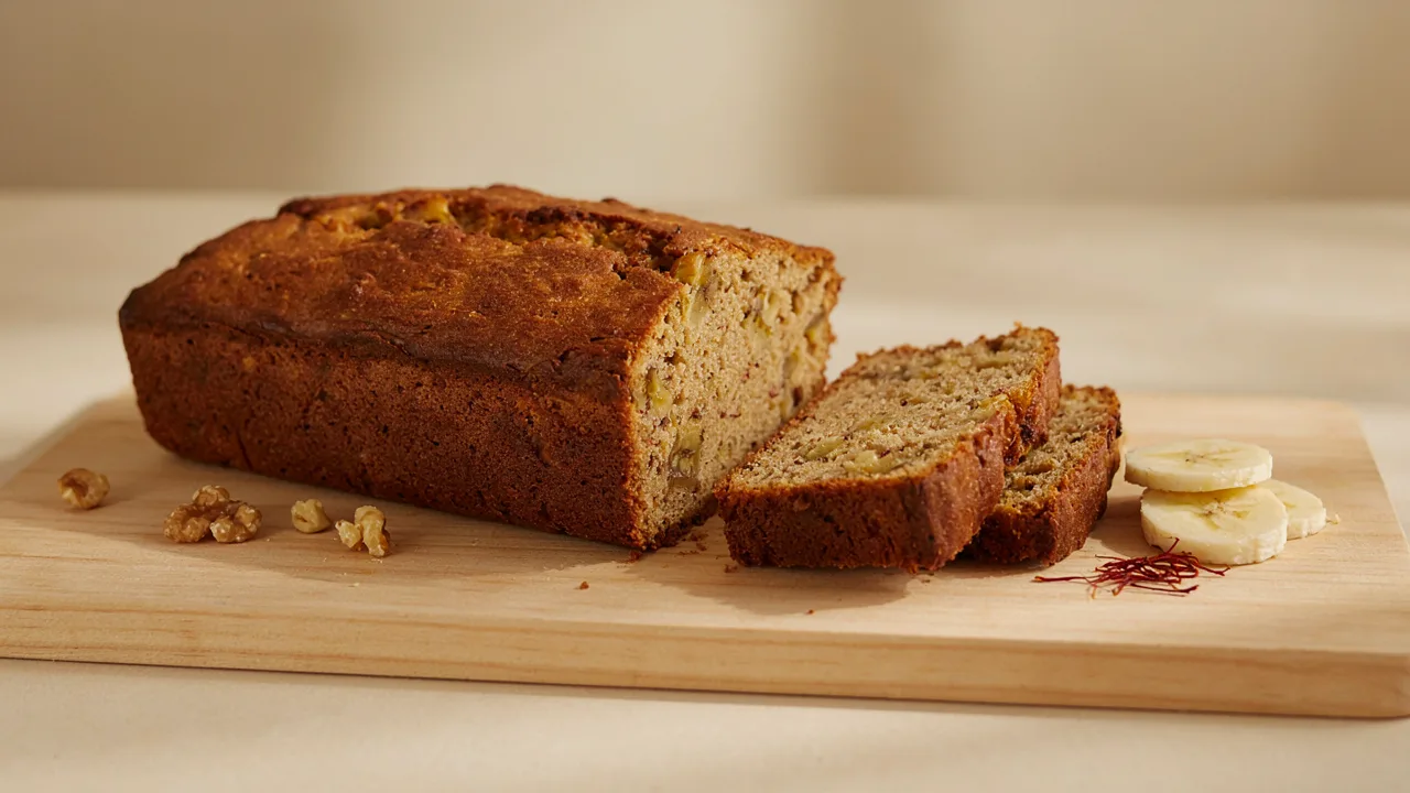 Saffron Banana Bread Recipe