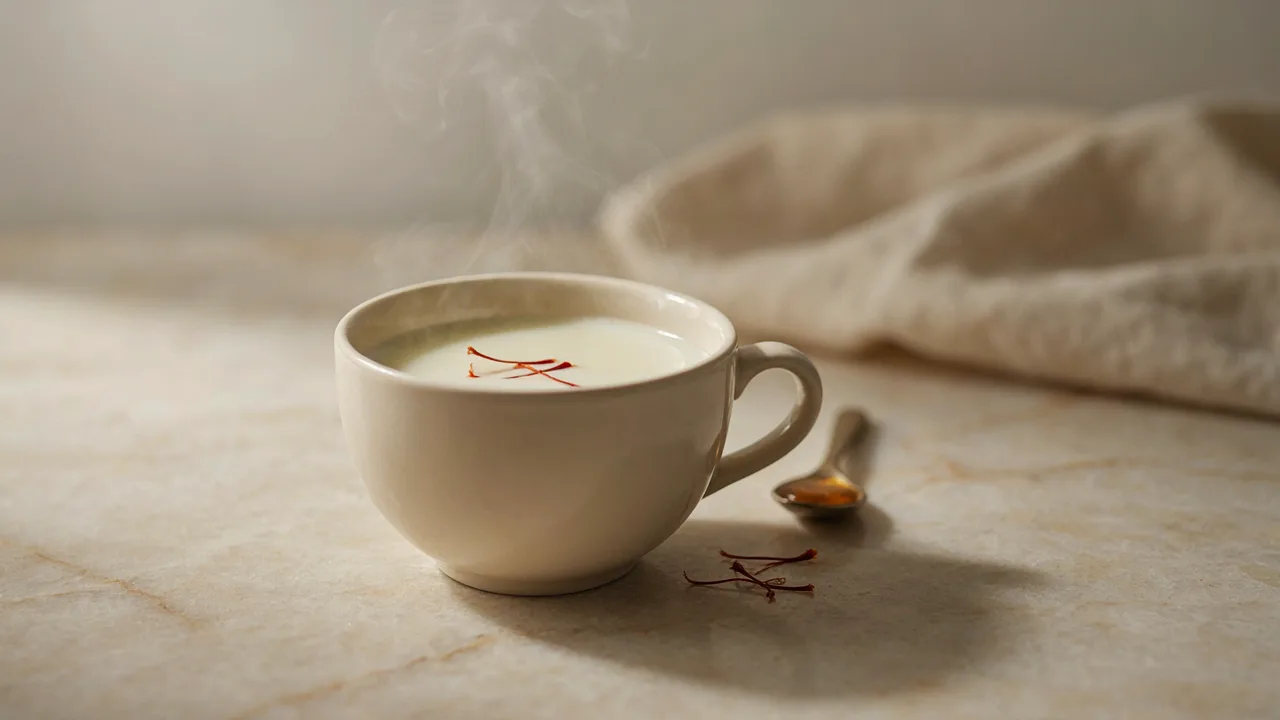 Pregnancy-Safe Kesar Milk Recipe (2nd Trimester Onward)