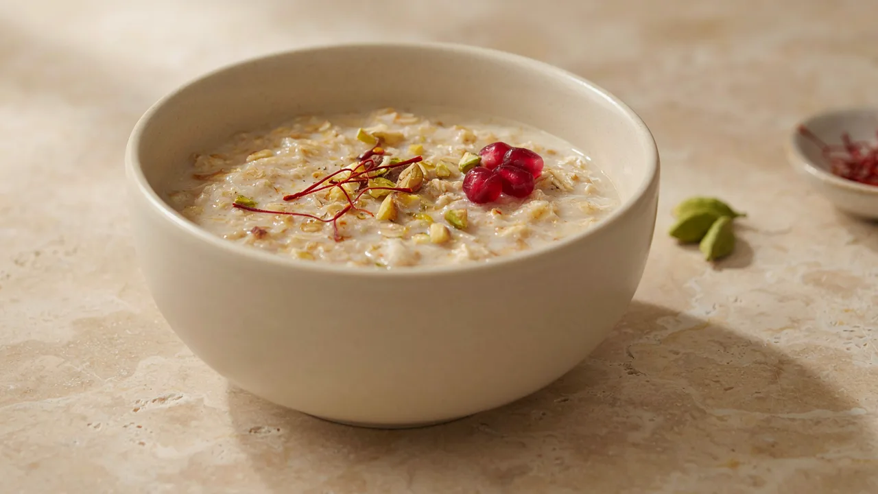 Saffron Overnight Oats Recipe