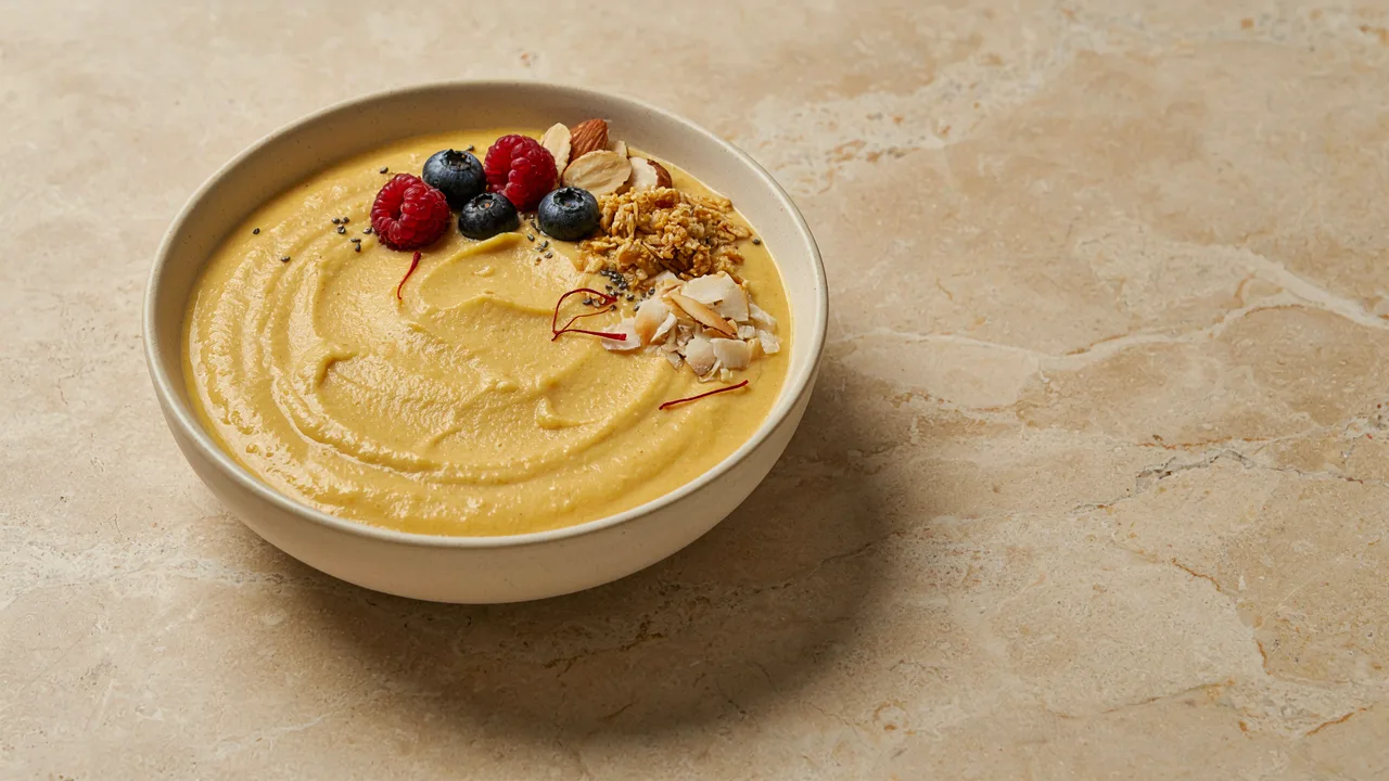 Saffron Smoothie Bowl Recipe
