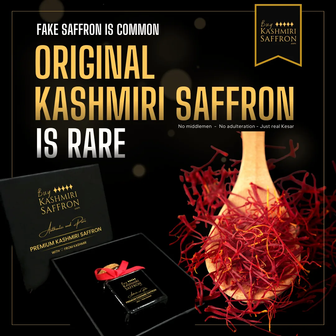 Original Kashmiri Saffron is rare