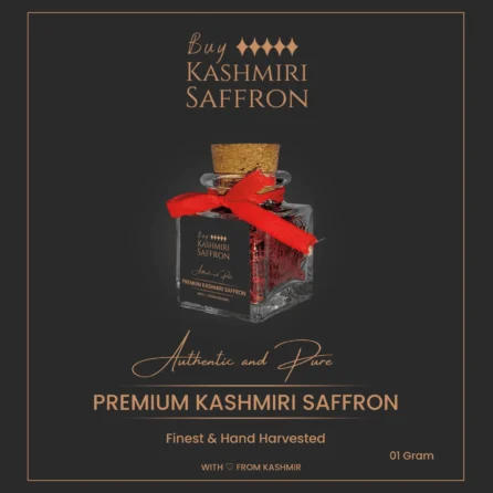 Premium Kashmiri saffron 1 gram pack - Mongra Grade A++ kesar