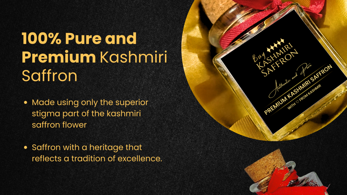 100% Pure and Premium Kashmiri Saffron Kesar