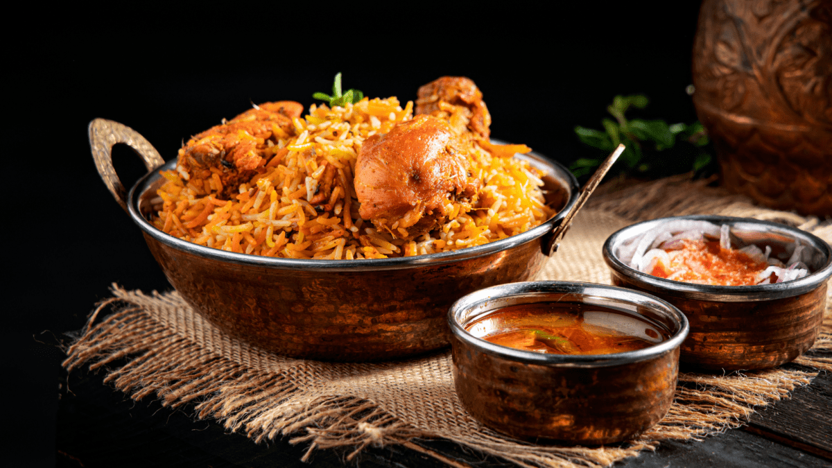 Saffron Infused Chicken Biryani with Kashmiri Saffron